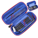 Maxbell Pen Pouch Box Desk Organizer Portable Pencil Case for Office Stationery Kids Rocket