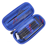 Maxbell Pen Pouch Box Desk Organizer Portable Pencil Case for Office Stationery Kids Rocket