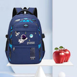Maxbell Astronaut Children's Backpack Cute Adjustable Shoulder Strap for Hiking Small Blue