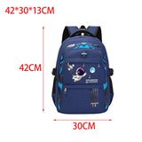 Maxbell Astronaut Children's Backpack Cute Adjustable Shoulder Strap for Hiking Small Blue