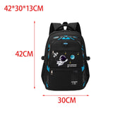 Maxbell Astronaut Children's Backpack Cute Adjustable Shoulder Strap for Hiking Small Black