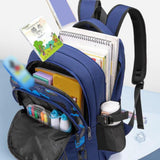 Maxbell Astronaut Children's Backpack Cute Adjustable Shoulder Strap for Hiking Large Blue
