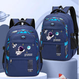 Maxbell Astronaut Children's Backpack Cute Adjustable Shoulder Strap for Hiking Large Blue