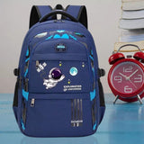Maxbell Astronaut Children's Backpack Cute Adjustable Shoulder Strap for Hiking Large Blue