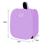 Maxbell Foldable Steam Sauna Personal Sauna Tents SPA Saunas for Salon Household SPA Lilac