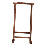 Maxbell Calligraphy Brush Pen Holder 10 Hook Hanging Retro for Office Holiday Gifts Rosewood