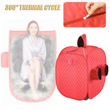 Maxbell Portable Home SPA Tent Two Person Steamer Not Included for Indoor Home Red