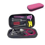 Maxbell Stethoscope Storage Box Accessories Shockproof for Flashlight Tweezers Tape Pink