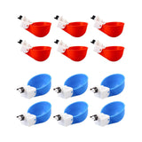 Maxbell 6Pcs Chicken Feeders Chicken Watering Cup Chicken Waterer for Birds Quail Red