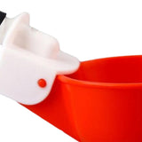 Maxbell 6Pcs Chicken Feeders Chicken Watering Cup Chicken Waterer for Birds Quail Red