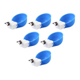 Maxbell 6Pcs Chicken Feeders Chicken Watering Cup Chicken Waterer for Birds Quail Blue