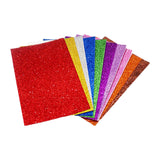 Maxbell 10Pcs Craft Foam Sheets Glitter DIY for Toys Christmas Cards Kindergarten B