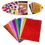 Maxbell 10Pcs Craft Foam Sheets Glitter DIY for Toys Christmas Cards Kindergarten B