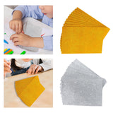 Maxbell Glitter Sponge Paper Cardstock Scrapbooking for Collages Birthday Decor Golden