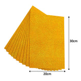 Maxbell Glitter Sponge Paper Cardstock Scrapbooking for Collages Birthday Decor Golden