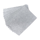 Maxbell Glitter Sponge Paper Cardstock Scrapbooking for Collages Birthday Decor Silver