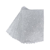 Maxbell Glitter Sponge Paper Cardstock Scrapbooking for Collages Birthday Decor Silver