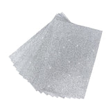 Maxbell Glitter Sponge Paper Cardstock Scrapbooking for Collages Birthday Decor Silver