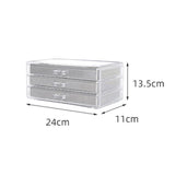 Maxbell Jewelry Storage Box Multi Use 3 Tiers Organizer for Cufflinks Rings Watches