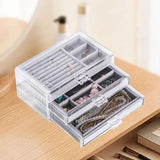 Maxbell Jewelry Storage Box Multi Use 3 Tiers Organizer for Cufflinks Rings Watches