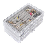 Maxbell Jewelry Storage Box Multi Use 3 Tiers Organizer for Cufflinks Rings Watches