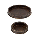 Maxbell Farmhouse Candle Holder Tray Decoration Rustic for Home Countertop Bathroom Large