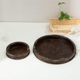 Maxbell Farmhouse Candle Holder Tray Decoration Rustic for Home Countertop Bathroom Small