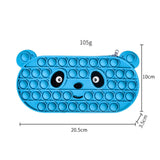 Maxbell Bubble Pencil Box with Zipper Storage for School Supplies office Blue