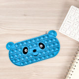 Maxbell Bubble Pencil Box with Zipper Storage for School Supplies office Blue