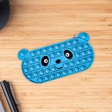 Maxbell Bubble Pencil Box with Zipper Storage for School Supplies office Blue