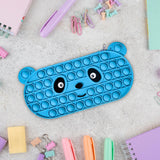 Maxbell Bubble Pencil Box with Zipper Storage for School Supplies office Blue