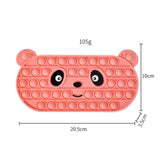 Maxbell Bubble Pencil Box with Zipper Storage for School Supplies office Pink