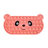 Maxbell Bubble Pencil Box with Zipper Storage for School Supplies office Pink