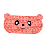 Maxbell Bubble Pencil Box with Zipper Storage for School Supplies office Pink
