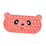 Maxbell Bubble Pencil Box with Zipper Storage for School Supplies office Pink