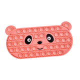 Maxbell Bubble Pencil Box with Zipper Storage for School Supplies office Pink