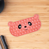 Maxbell Bubble Pencil Box with Zipper Storage for School Supplies office Pink