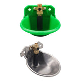 Maxbell Drinker Waterer Cup Farm Animal Feeder Drinker Livestock Drinking for Piglet Green