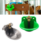 Maxbell Drinker Waterer Cup Farm Animal Feeder Drinker Livestock Drinking for Piglet Green