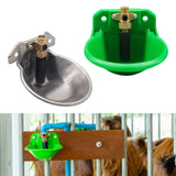 Maxbell Drinker Waterer Cup Farm Animal Feeder Drinker Livestock Drinking for Piglet Green
