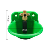 Maxbell Drinker Waterer Cup Farm Animal Feeder Drinker Livestock Drinking for Piglet Green