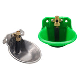 Maxbell Drinker Waterer Cup Farm Animal Feeder Drinker Livestock Drinking for Piglet Green