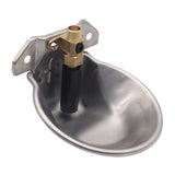 Maxbell Drinker Waterer Cup Farm Animal Feeder Drinker Livestock Drinking for Piglet Argent