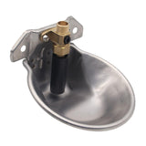 Maxbell Drinker Waterer Cup Farm Animal Feeder Drinker Livestock Drinking for Piglet Argent