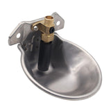 Maxbell Drinker Waterer Cup Farm Animal Feeder Drinker Livestock Drinking for Piglet Argent