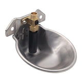 Maxbell Drinker Waterer Cup Farm Animal Feeder Drinker Livestock Drinking for Piglet Argent