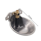 Maxbell Drinker Waterer Cup Farm Animal Feeder Drinker Livestock Drinking for Piglet Argent