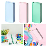 Maxbell 2in1 Book Stand Pencil Box Foldable Page Clips Table Home Textbook Blue