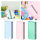Maxbell 2in1 Book Stand Pencil Box Foldable Page Clips Table Home Textbook Blue