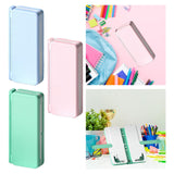 Maxbell 2in1 Book Stand Pencil Box Foldable Page Clips Table Home Textbook Blue